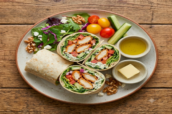 3 pcs Chicken Strip Salad Wrap