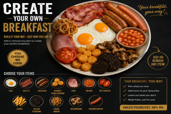 CREATE YOUR OWN BREAKFAST