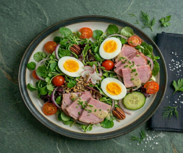 Ham Salad with 2 Boiled Egg