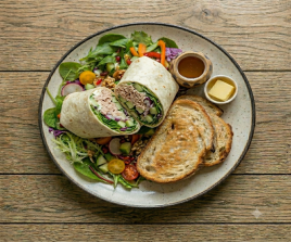 Tuna, Mayo, Salad Wrap