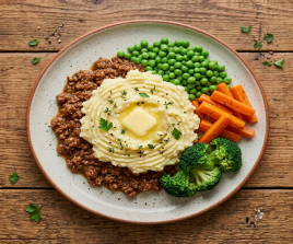 Cottage Pie with Mash & 3 Veg
